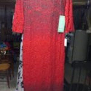 Red Ombre Onyx Nite Formal Long Dress